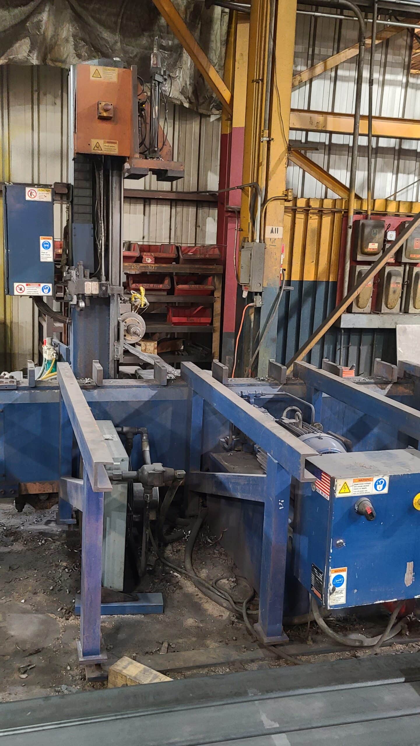 40" x 60' Peddinghaus Ocean Avenger MDL-1000B CNC Drill, 2008 - Tooling and Drill Sharpener Included, Siemens CNC Control - Image 5