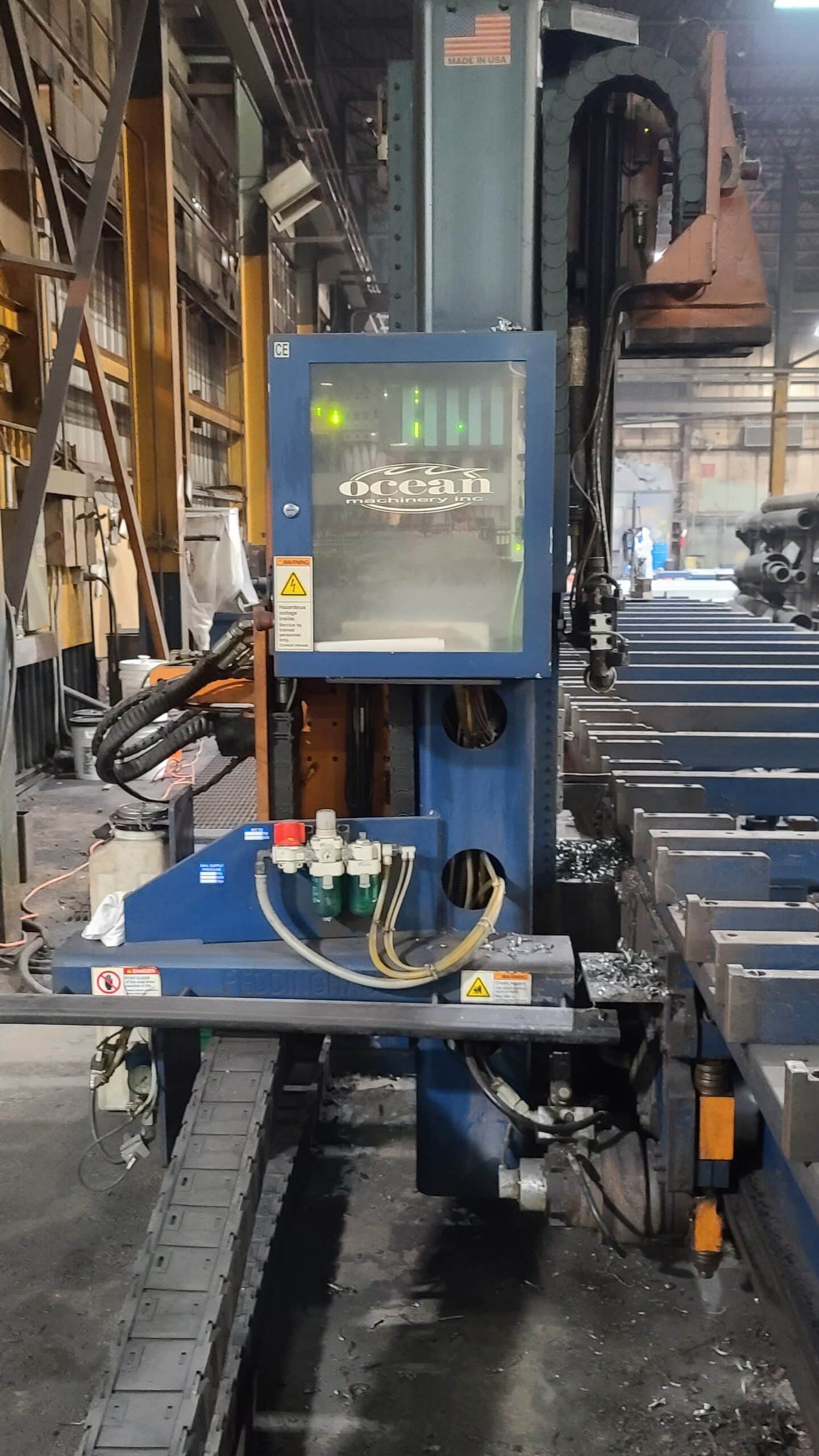 40" x 60' Peddinghaus Ocean Avenger MDL-1000B CNC Drill, 2008 - Tooling and Drill Sharpener Included, Siemens CNC Control - Image 3