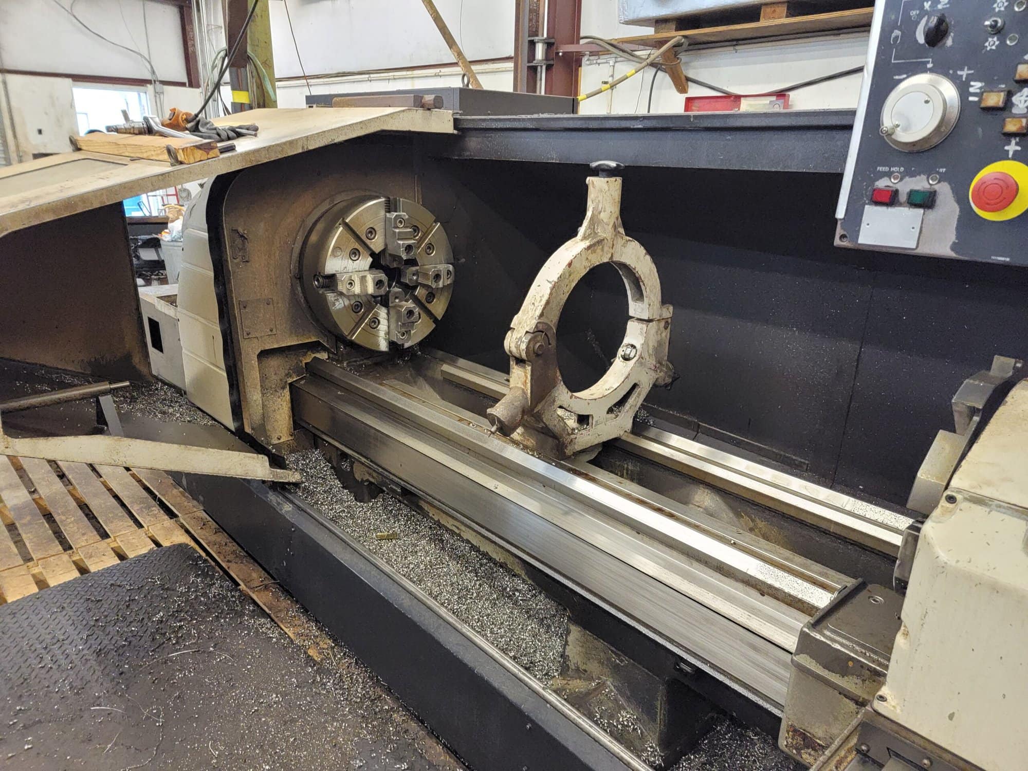 Mazak M5 CNC Lathe, 2007 - Steady Rests, Mazatrol 640T Control, 7.15" Spindle Bore - Image 2