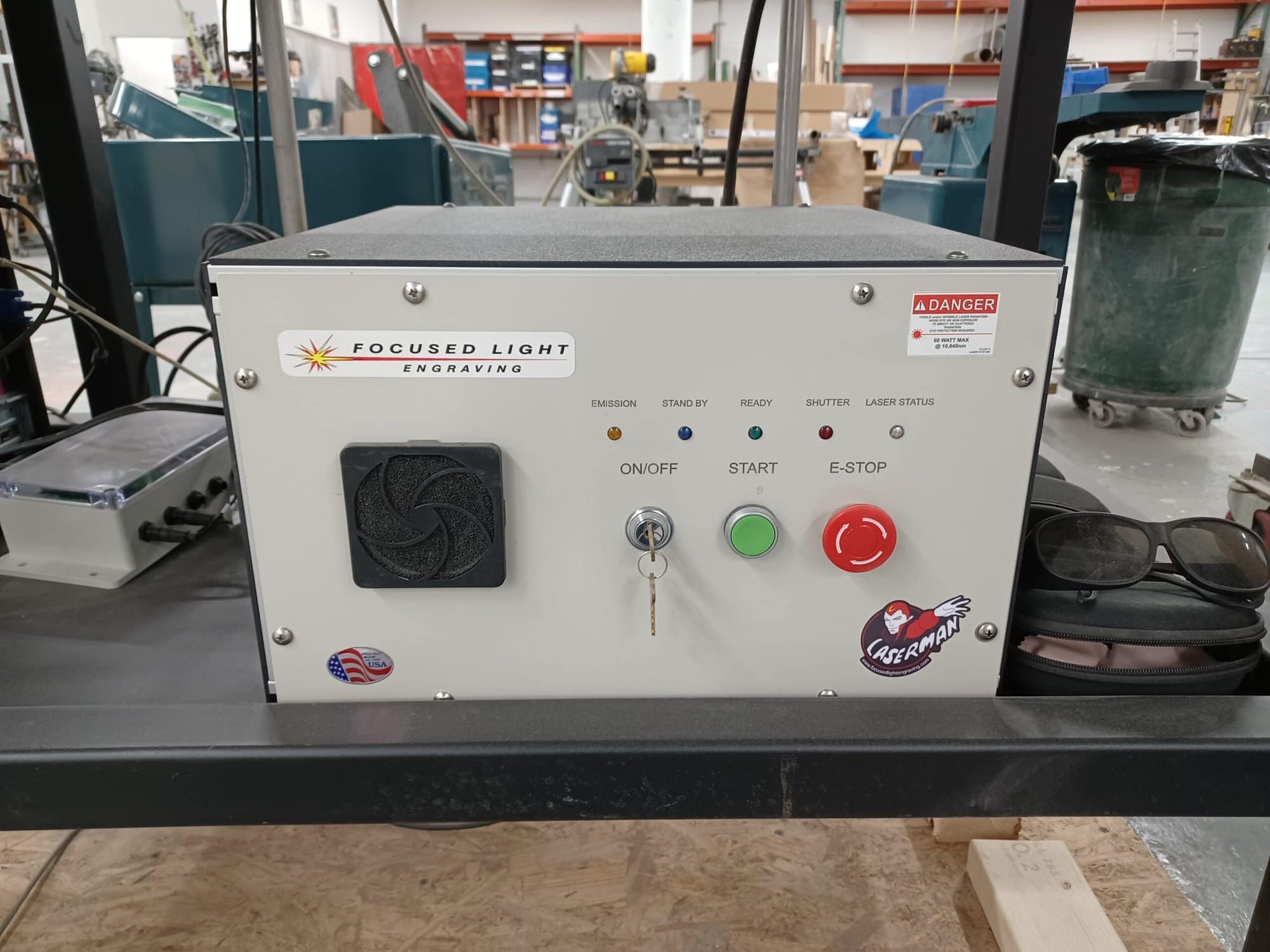 40W Laserman CO2 Air Cooled Focused Light Engraving System 10"x10", 2019 - Image 4