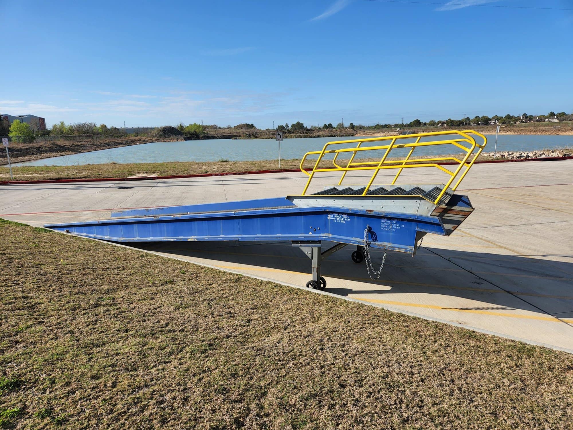 7’ x 36’ Bluff Manufacturing 20SYS8436L-C-YAR, Portable Steel Loading Ramp, 20,000lbs Capacity