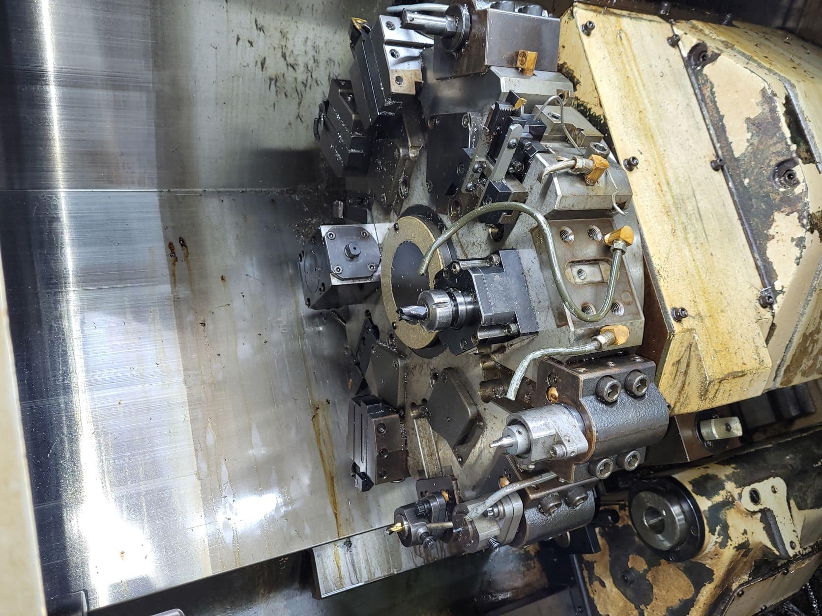 Mori Seiki SL-15MC CNC Lathe,1994 - Chip Conveyor, Parts Catcher - Image 3