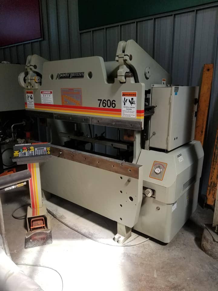 60 Ton x 6’ Accurpress 7606 Press Brake, 2001- Backgauge, Very Clean - Image 3
