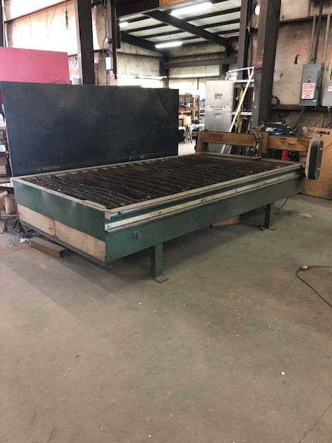 Vicon 8000 Dual Twin Drive 5’ x 10’ Plasma Table, 2000 - With HyperthermMax100 Plasma Cutting System