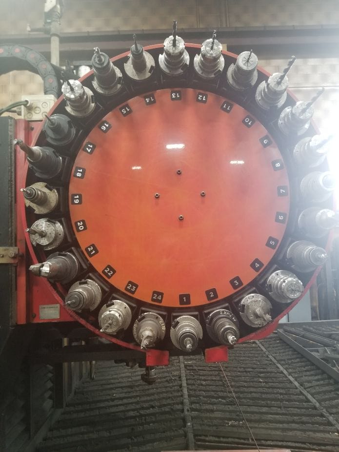 13' x 24' Kinetic K5000 CNC Plate Drill/Plasma, 2008 - Hypertherm HPR260XD Amp High-Def, Through Spindle Coolant - Image 3
