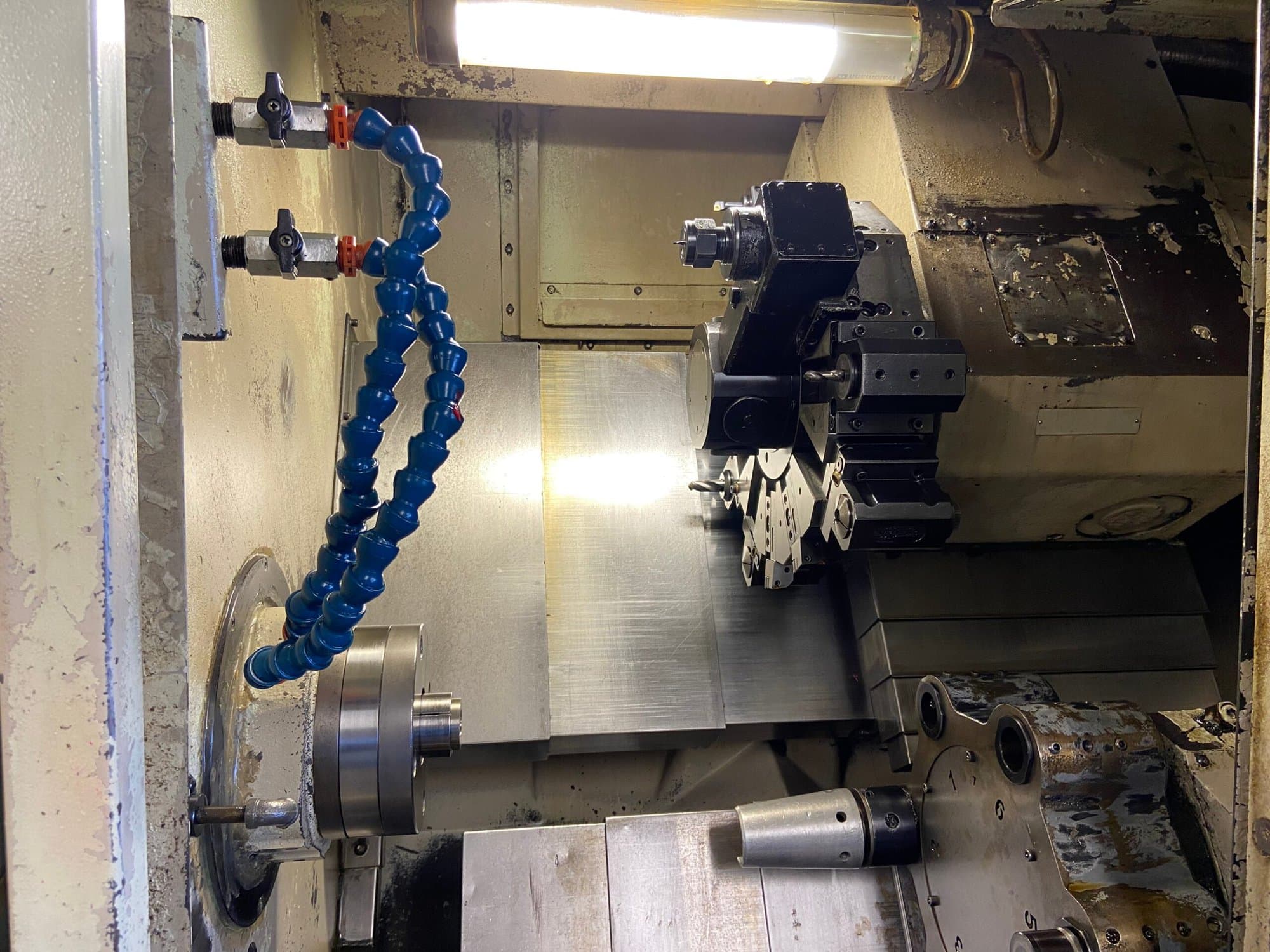 Hardinge Conquest T-42 4 Axis CNC Lathe, 1996 - Live Tooling, Fanuc Control, Full C Axis Milling - Image 3