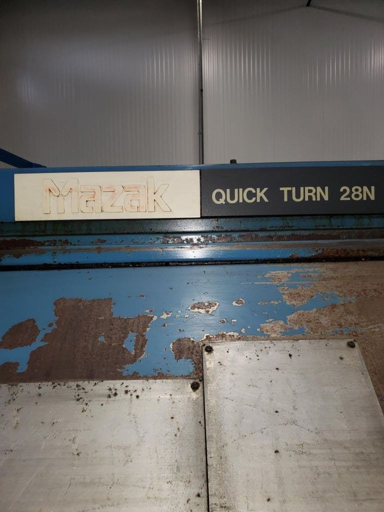 Mazak Quick Turn 28N CNC Lathe, 1994 - Tailstock, Under Power, Pre Removal Pricing - Image 6