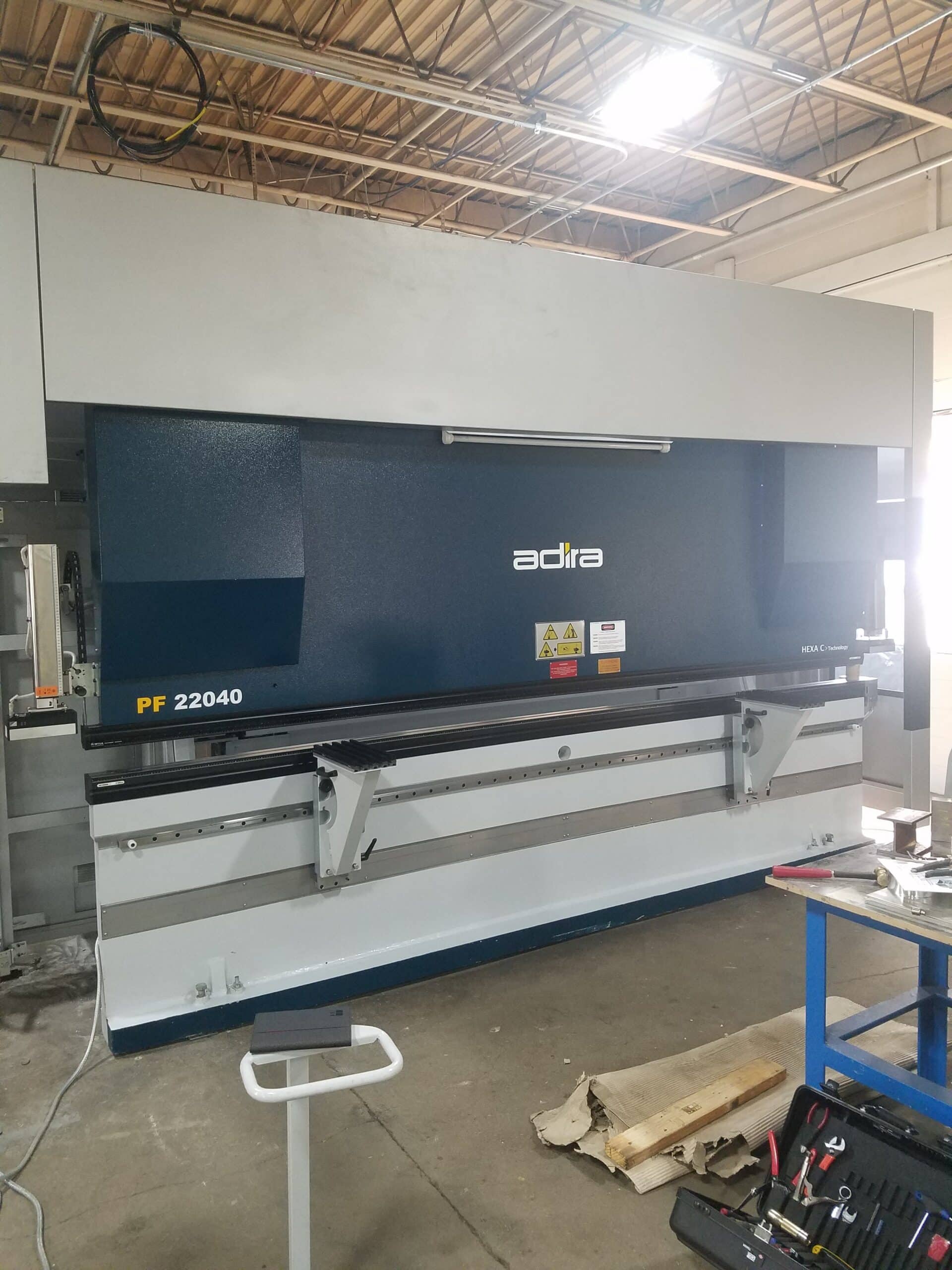 247 Ton X 13' Adira PF 22040 CNC Servo-Hydraulic Press Brake, 2017- 5 Axis Back Gauge, Demo Machine - Image 2