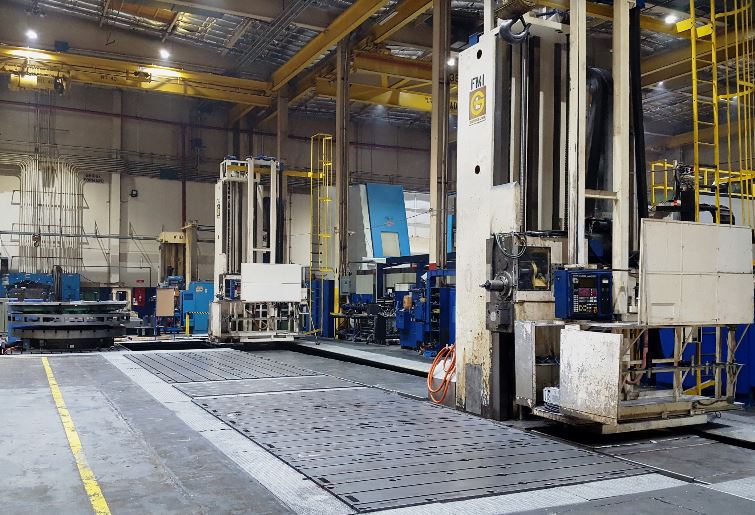 Giddings & Lewis 70-H60-UF6 and 70-H60-UF CNC Floor Mills, 1984 w/ 72" Rotab, up to 60 ft. of travel - Image 2