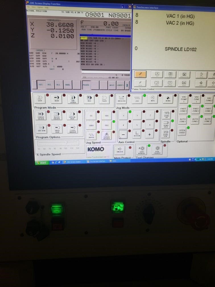 Komo VR 524 3 Axis CNC Router, 2006 - 24k RPM Spindle, 10 Station Tool Changer - Image 3