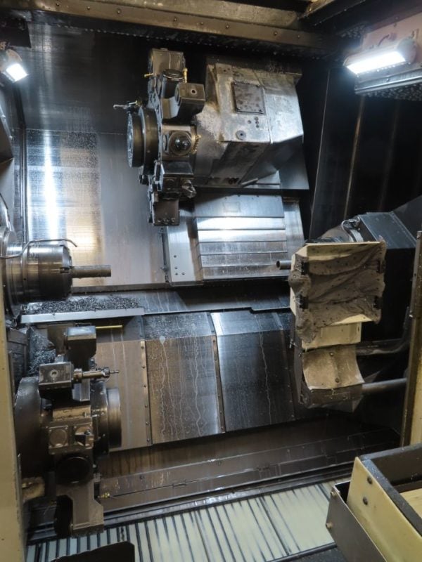 Okuma LT300-MY Multi-Axis Lathe, 2008 - Twin Turret, Sub-Spindle, Y Axis, Live Tooling, Bar Feeder, Parts Catcher, Chip Blaster, Chip Conveyor - Image 3