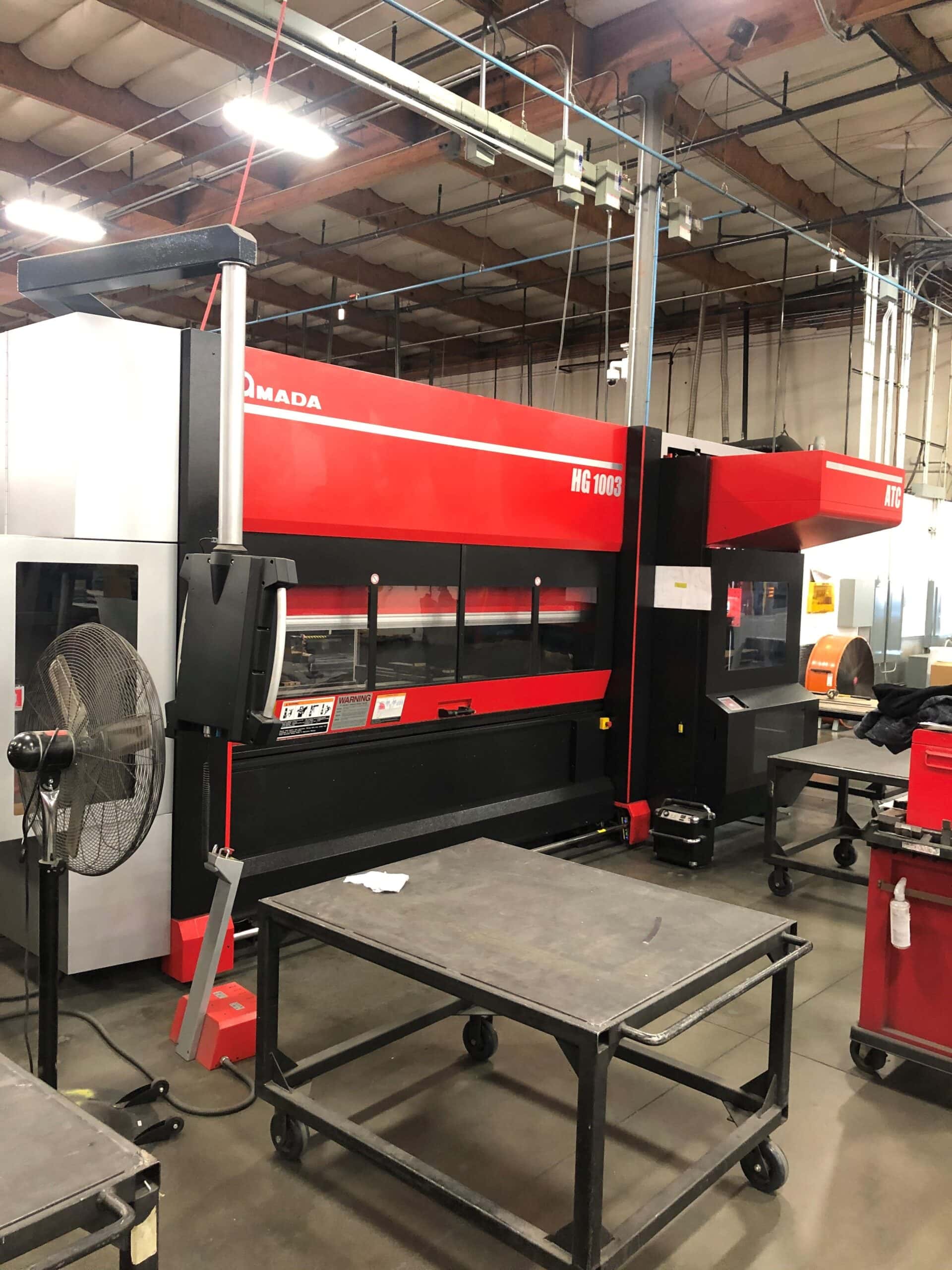 Amada HG1003ATC CNC Press Brake, 2018- $100,000 In Tooling Included