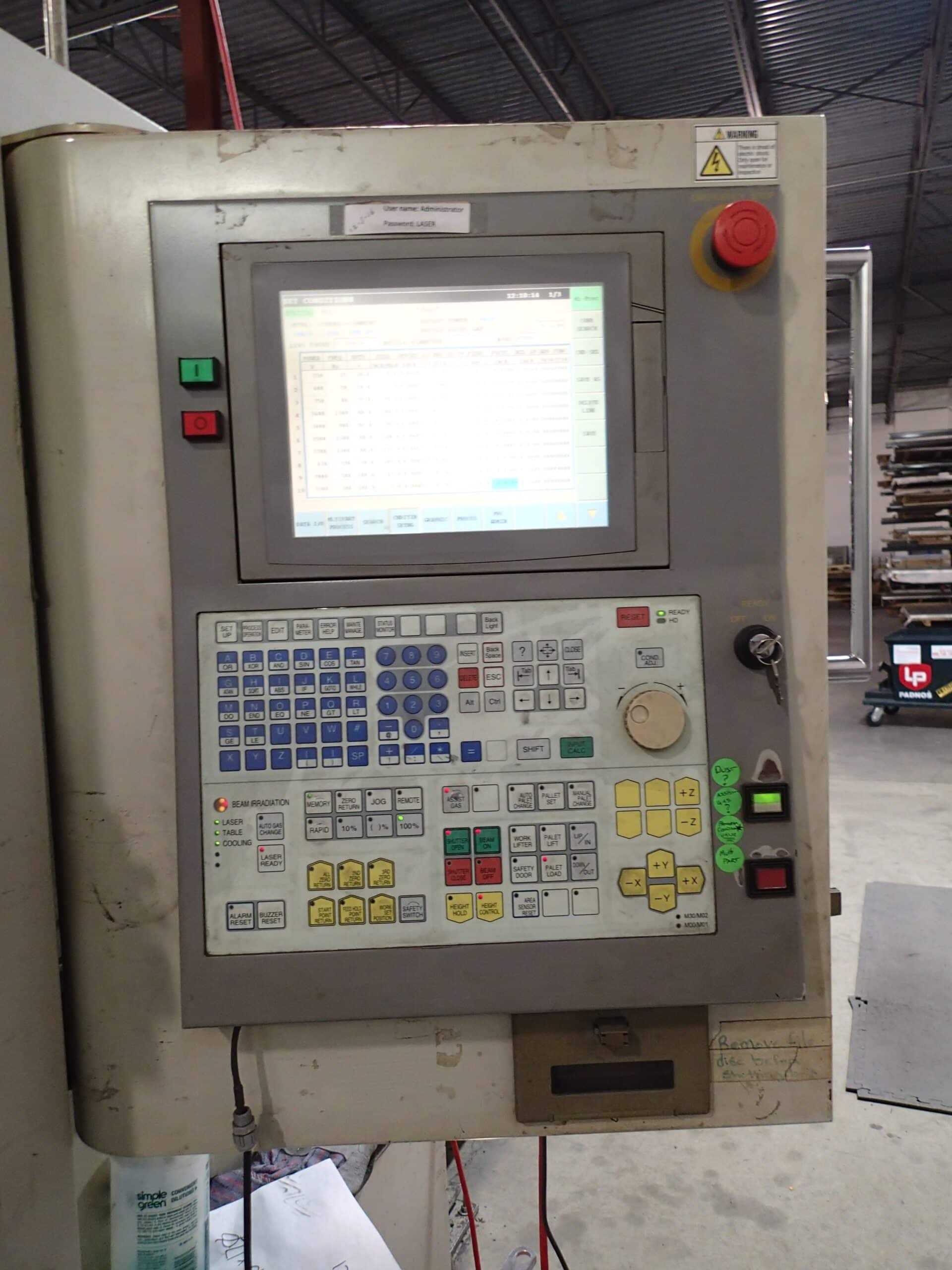 4000 Watt Mitsubishi ML3015LVP(S) CO2 Laser, 2007- Dual 5’ x 10’ Tables, ML40CFX - Image 3