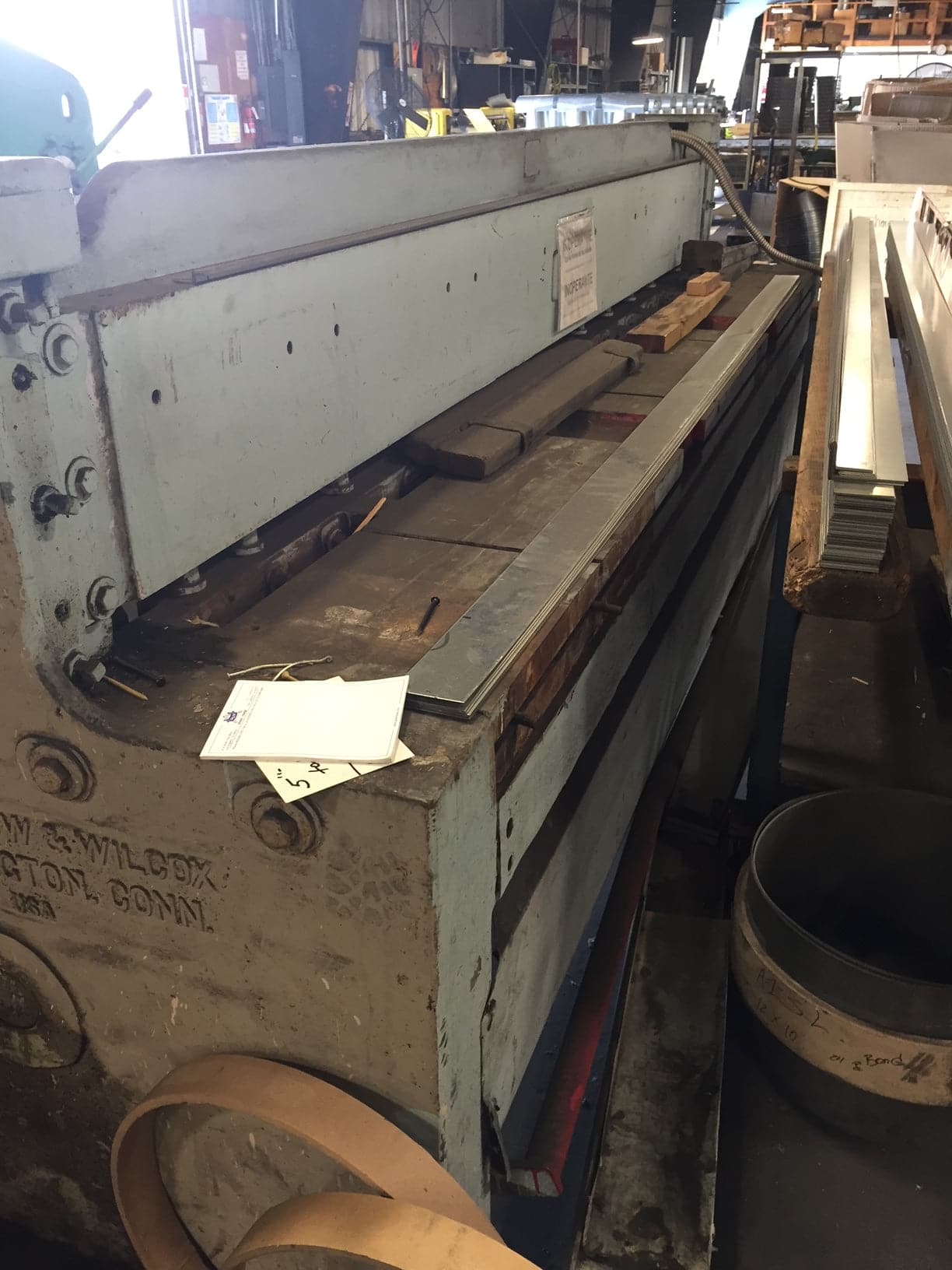 14 Gauge X 10' Pexto 9732B Shear, 1975 - Image 2