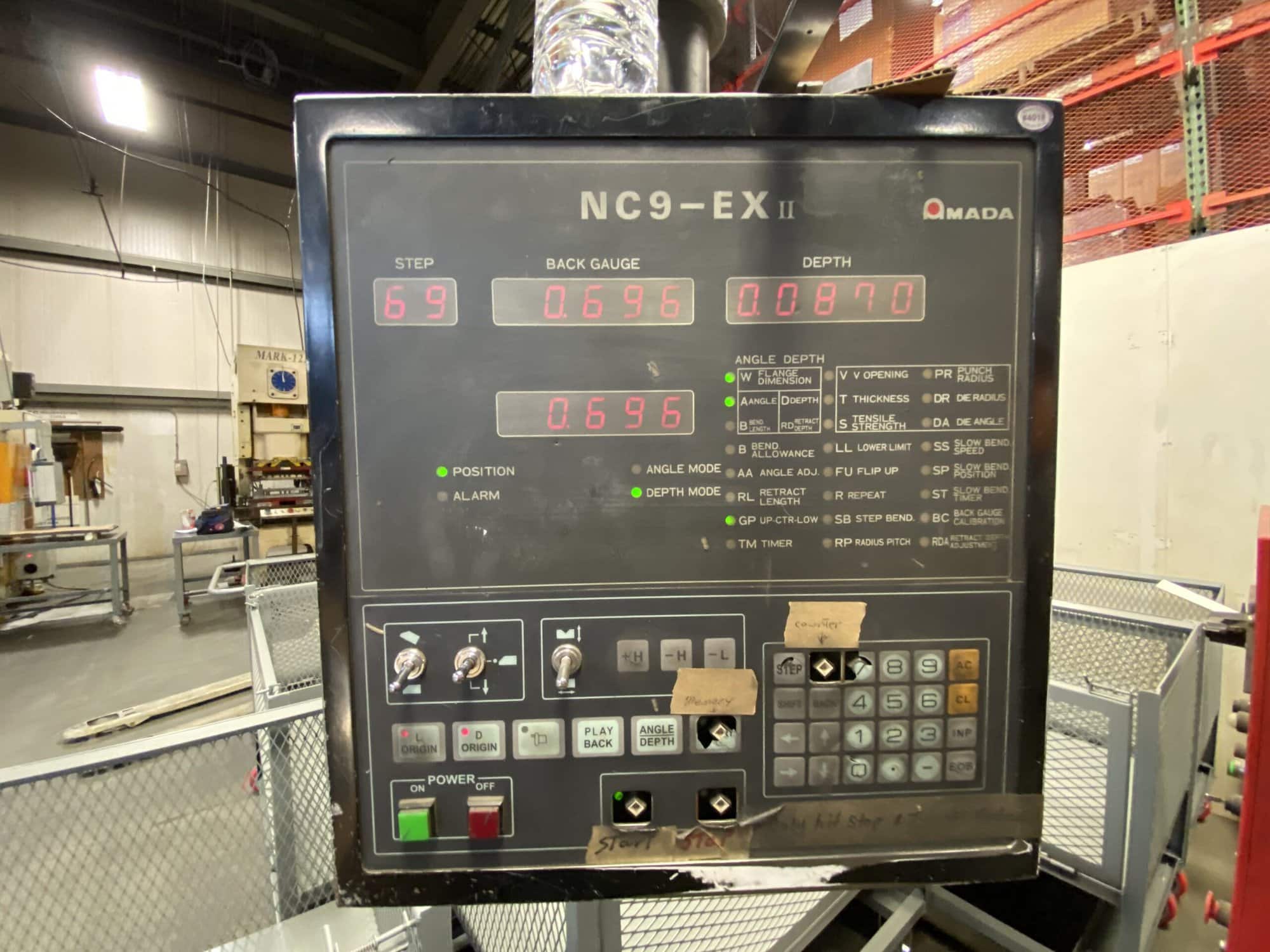 55 Ton x 6.5' Amada RG-50 CNC Press Brake, 1995 - NC9-EXII 3-Axis CNC Control - Image 3