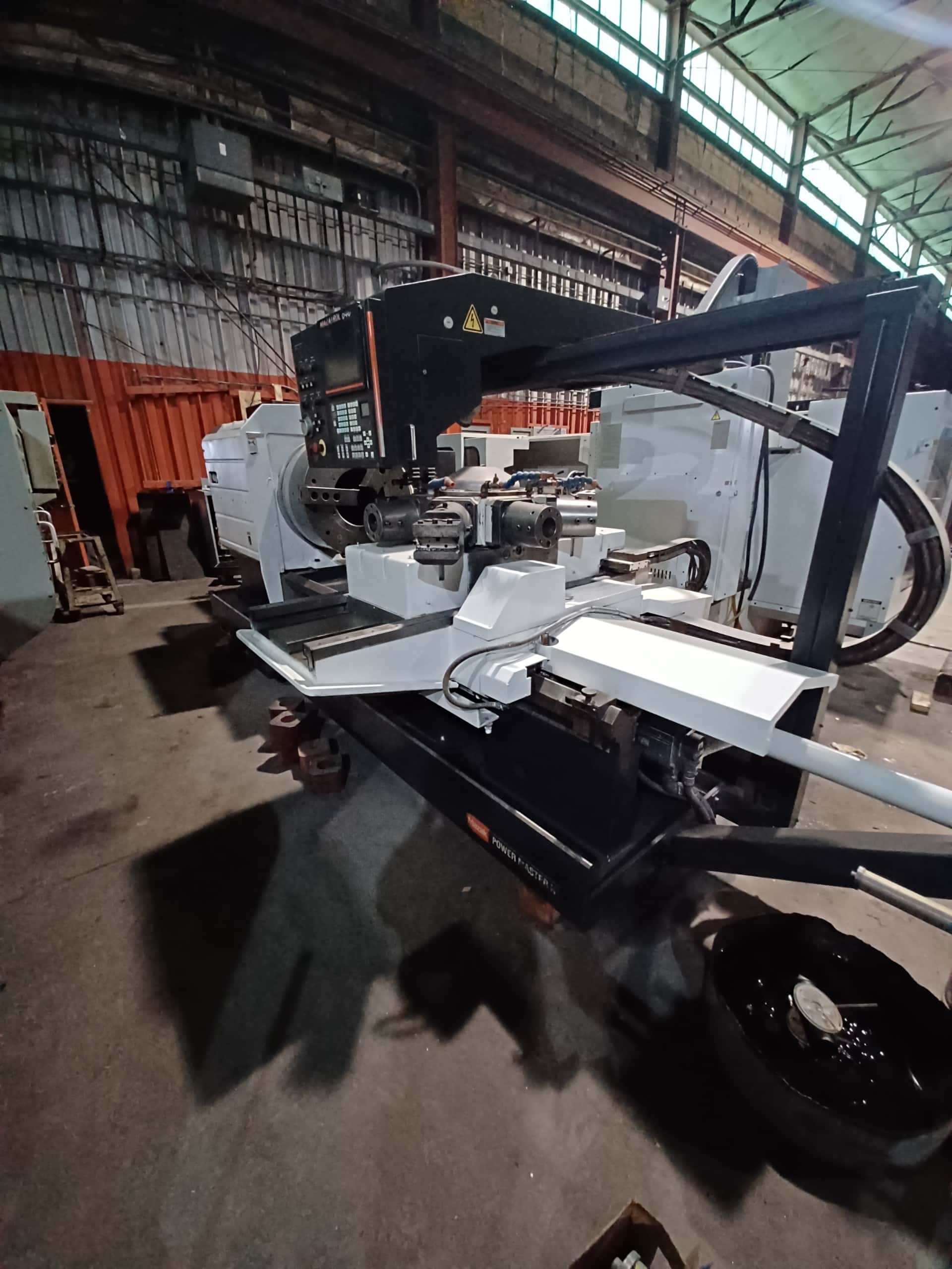 Mazak Powermaster CNC Lathe, 2005 - 12.8" Bore, Dual 28" Chucks, Mazatrol 640T - Image 4