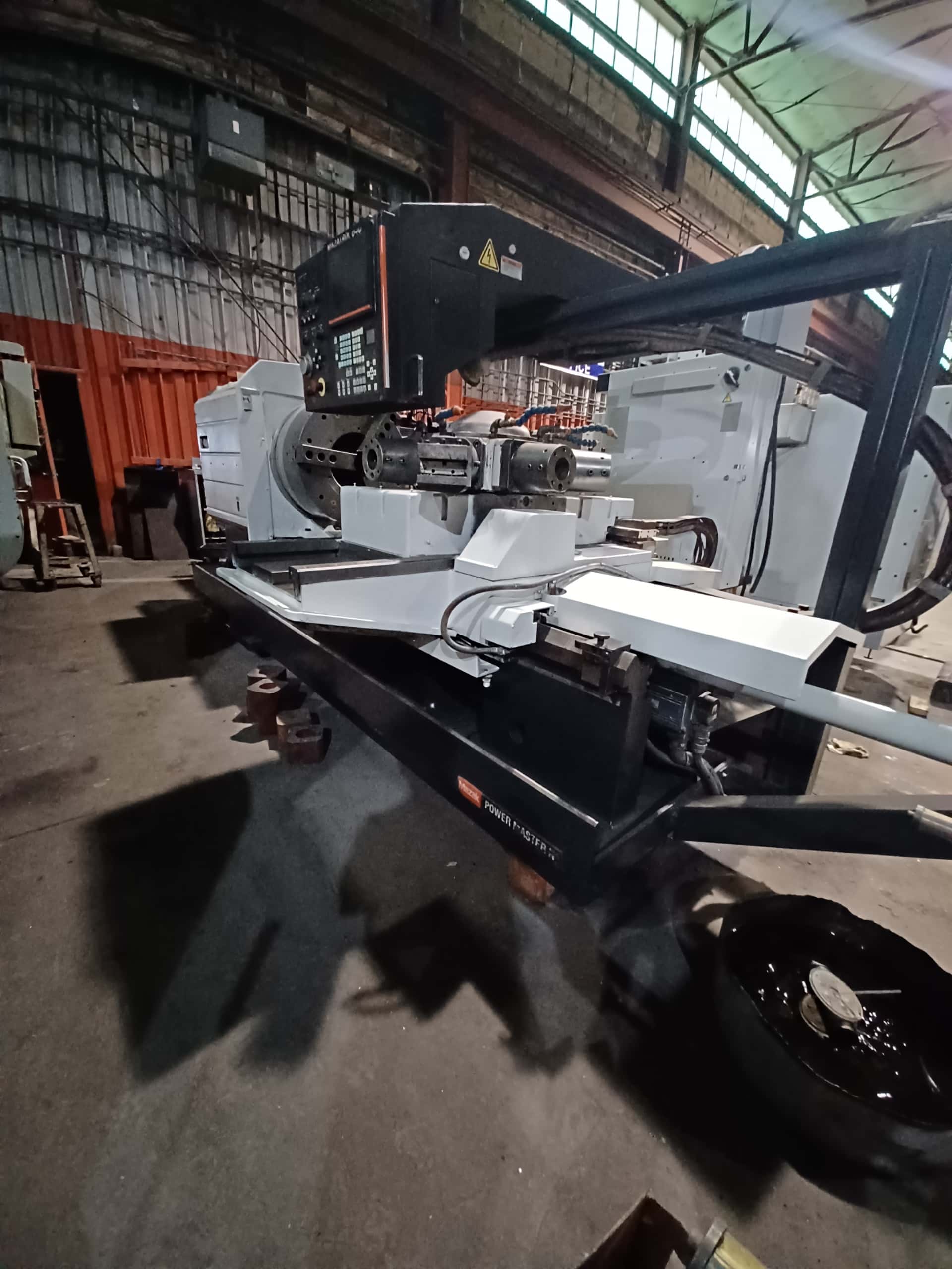 Mazak Powermaster CNC Lathe, 2005 - 12.8" Bore, Dual 28" Chucks, Mazatrol 640T - Image 5