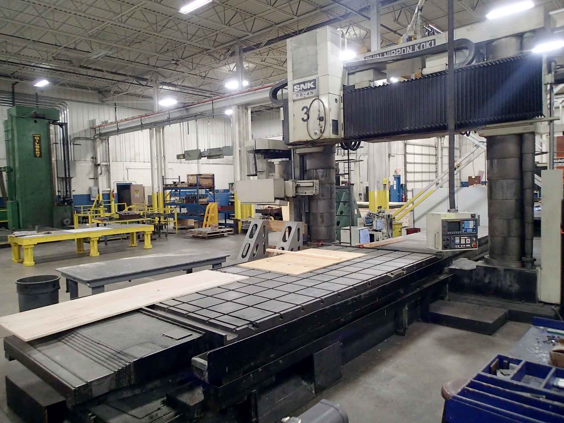 SNK RB-4N Double Column Bridge Mill, 1992- Fanuc, 177" x 114", 24 ATC - Image 2