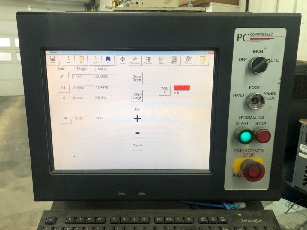 110 Ton x 10' LVD 110/10 PPINC85N CNC Press Brake, 1993- 4-Axis CNC (Y1, Y2, X, R) - Image 3