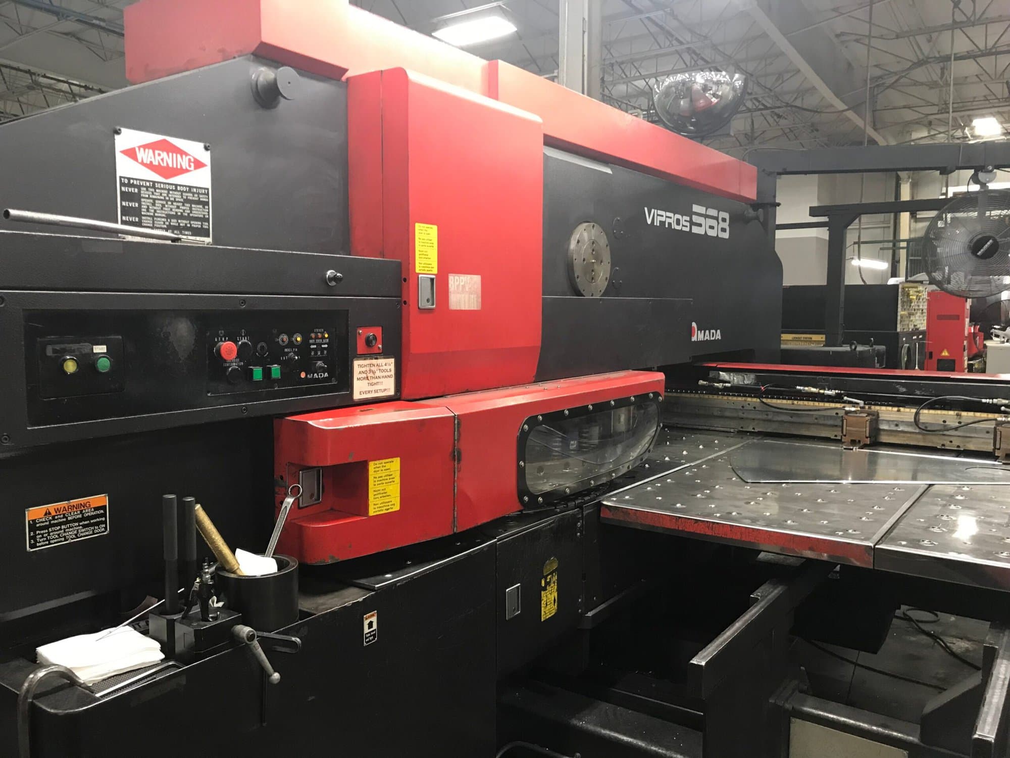 55 Ton Amada Vipros 568 CNC Turret Punch, 1998 - Image 3
