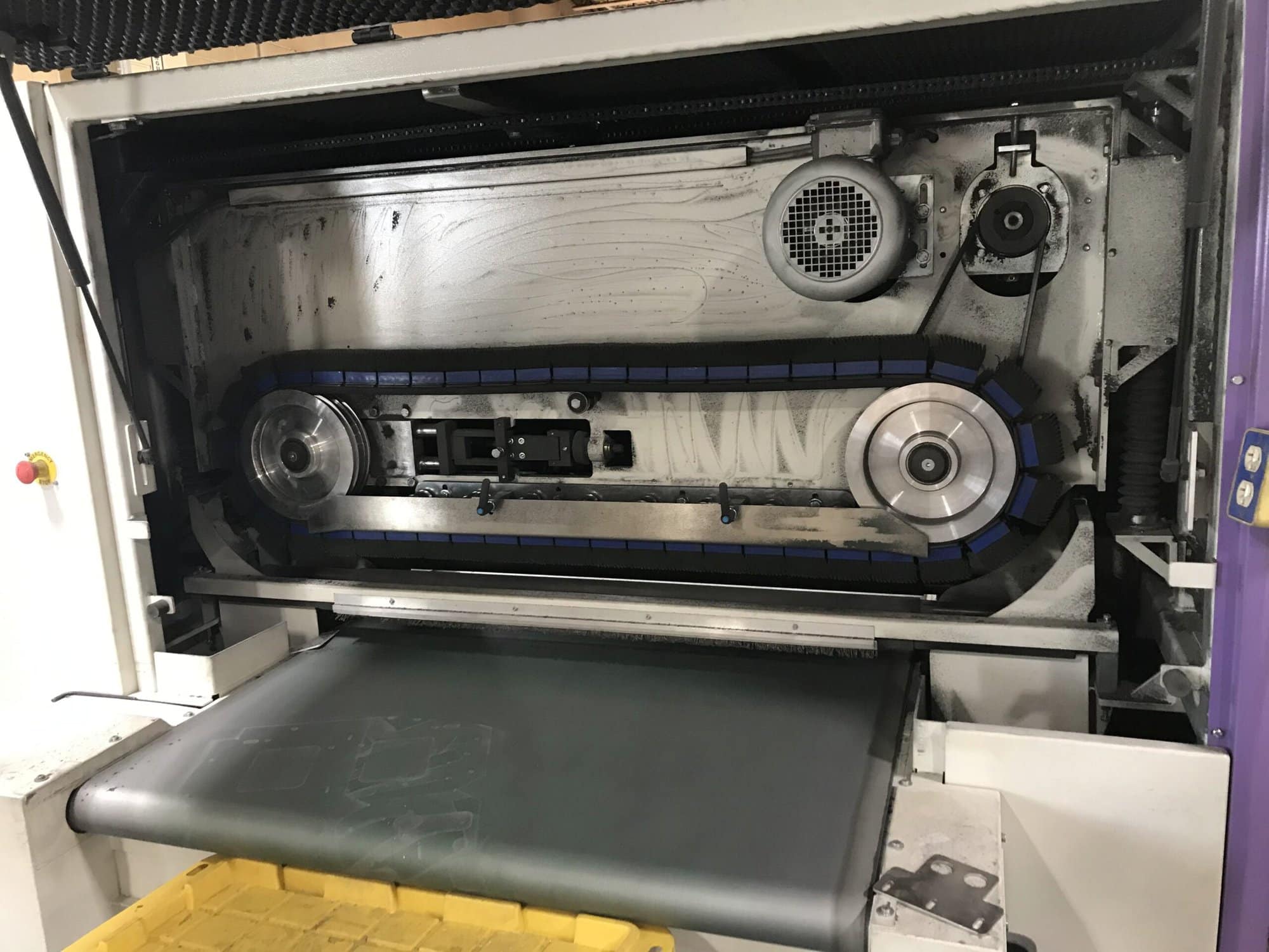 NS Maquinas DM1100C Edge Rounding Machine, 2017- With Wet Dust Collector, Very Light Usage - Image 3