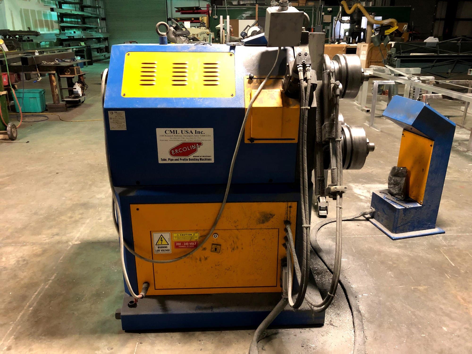 3″ x 3″ x 3/8″ Ercolina CE70-RLI Angle Roll, 2012- Hydraulic 3 Axis Twist - Image 4