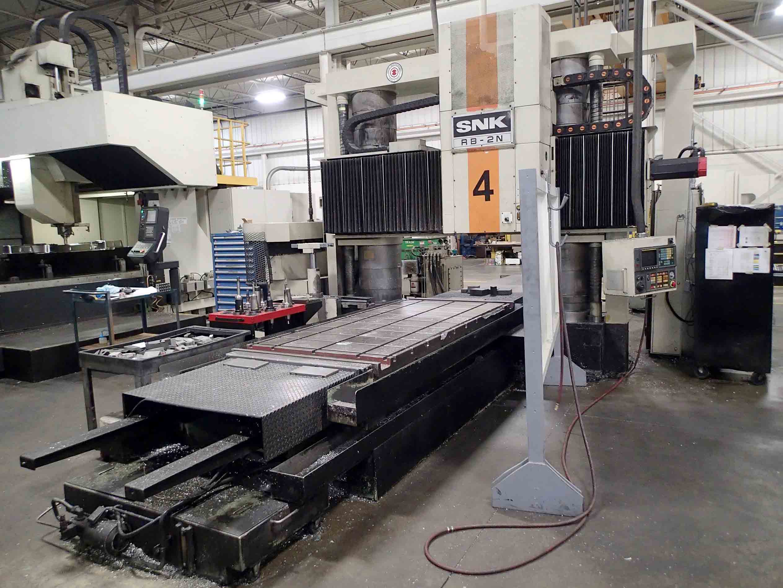 SNK RB-2N Double Column Bridge Mill, 1996- Fanuc, 110" x 63", 24 ATC - Image 2