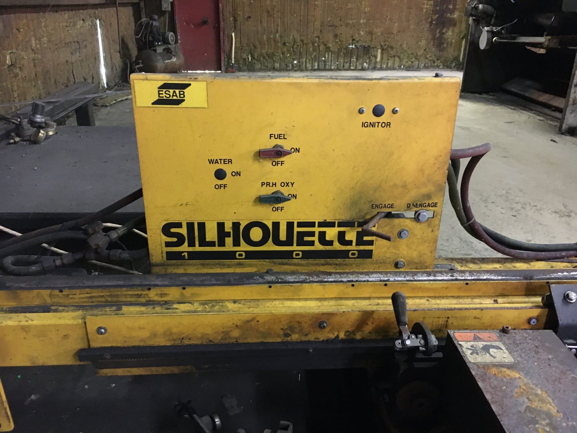 4' x 15' Esab Silhouette SIL-1000-4 CNC Plasma, 2004 - Image 2