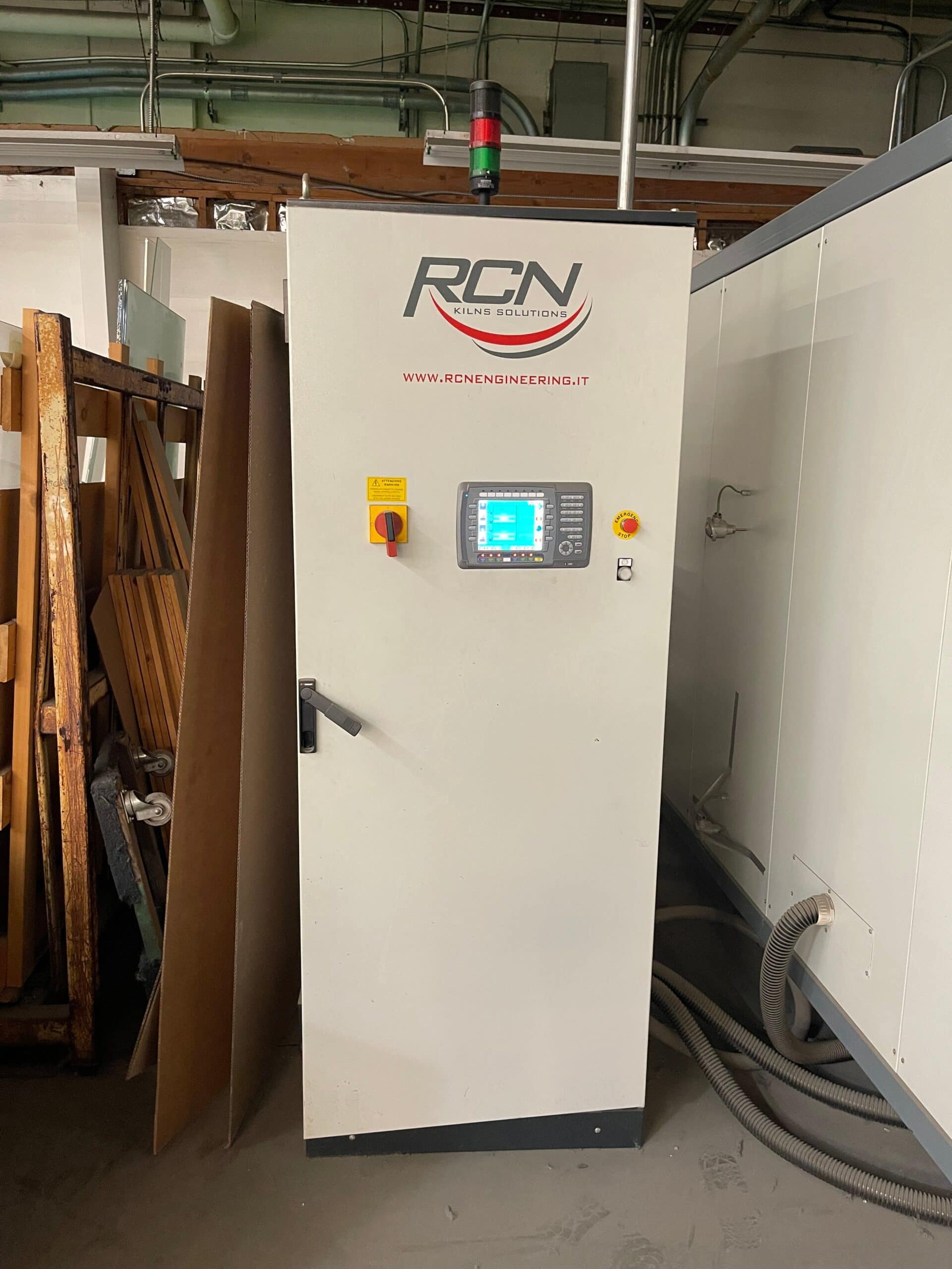 R.C.N. Glass Lamination Oven, Assembly Table, and Hydraulic Lift, 2011- **Very Low Hours** Make an Offer - Image 5