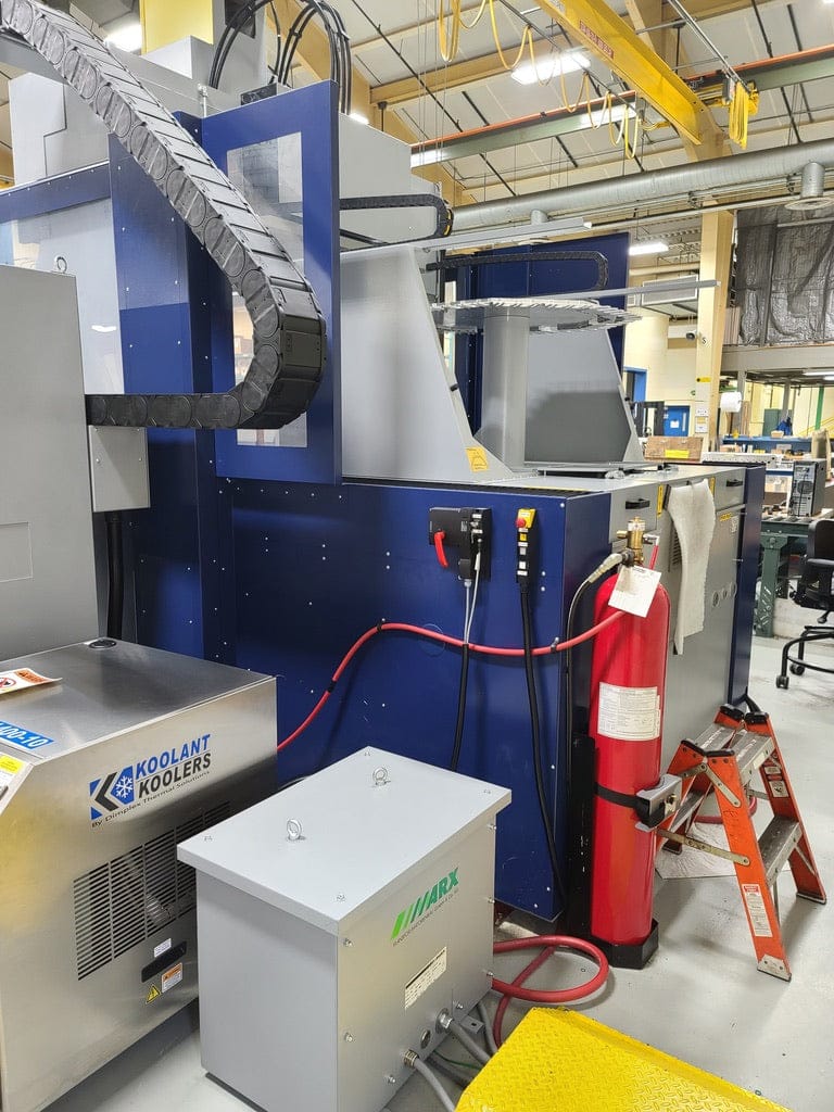 OPS Ingersoll (Mitsubishi) Gantry Eagle 1400 EDM, 2020 - PT60 w/ PT110 Power Supply, 48 Tools, Chiller, Platform, Fine Finish Package - Image 5