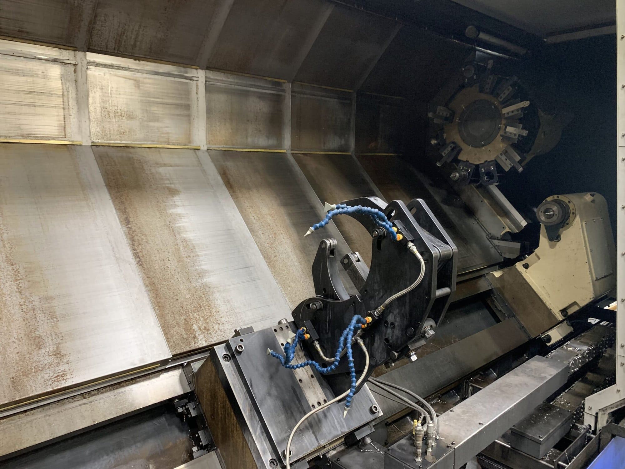Hwacheon Hi-Tech 850BBL YMC CNC Lathe, 2014 - Y-Axis, Live Tooling, C-Axis, Steady Rests - Image 5