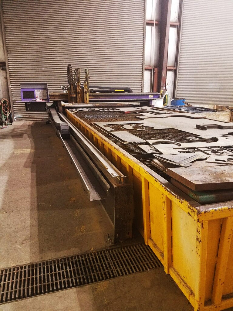 8' x 20' Hornet XD CNC Plasma Cutter, 2012 - Bladder Water Table, Hypertherm HSD130