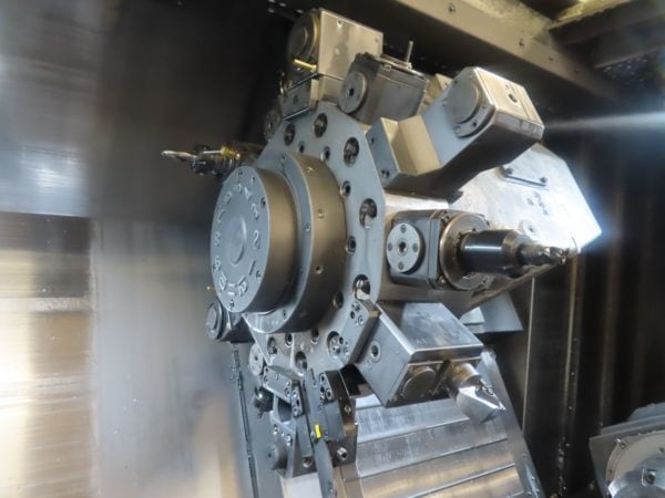 Okuma LT300-MY Multi-Axis Lathe, 2008 - Twin Turret, Sub-Spindle, Y Axis, Live Tooling, Bar Feeder, Parts Catcher, Chip Blaster, Chip Conveyor - Image 6
