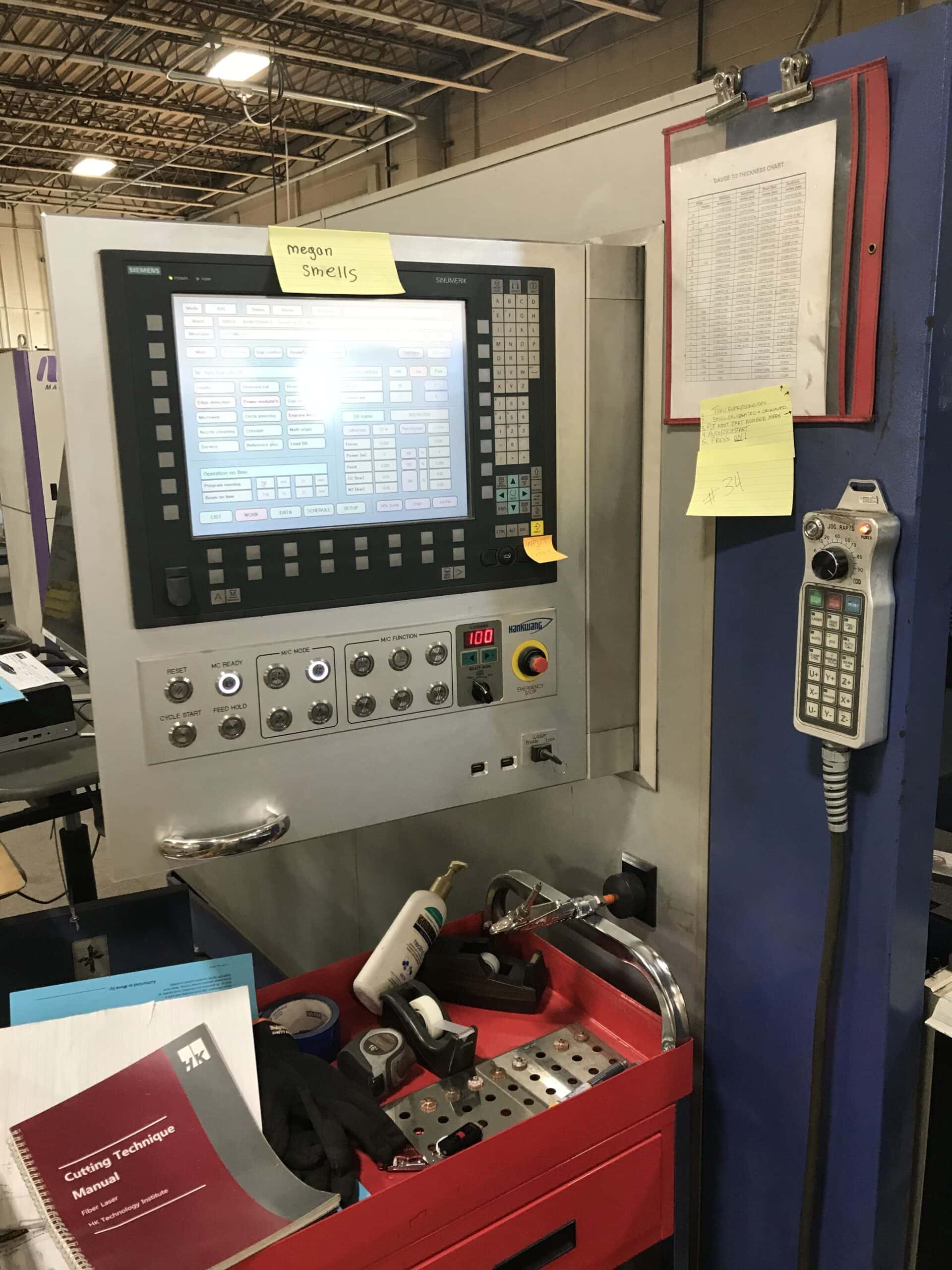 4000 Watt HK FL 3015 Co2 Laser, 2013- 5' X 10', VERY LOW HOURS - Image 5