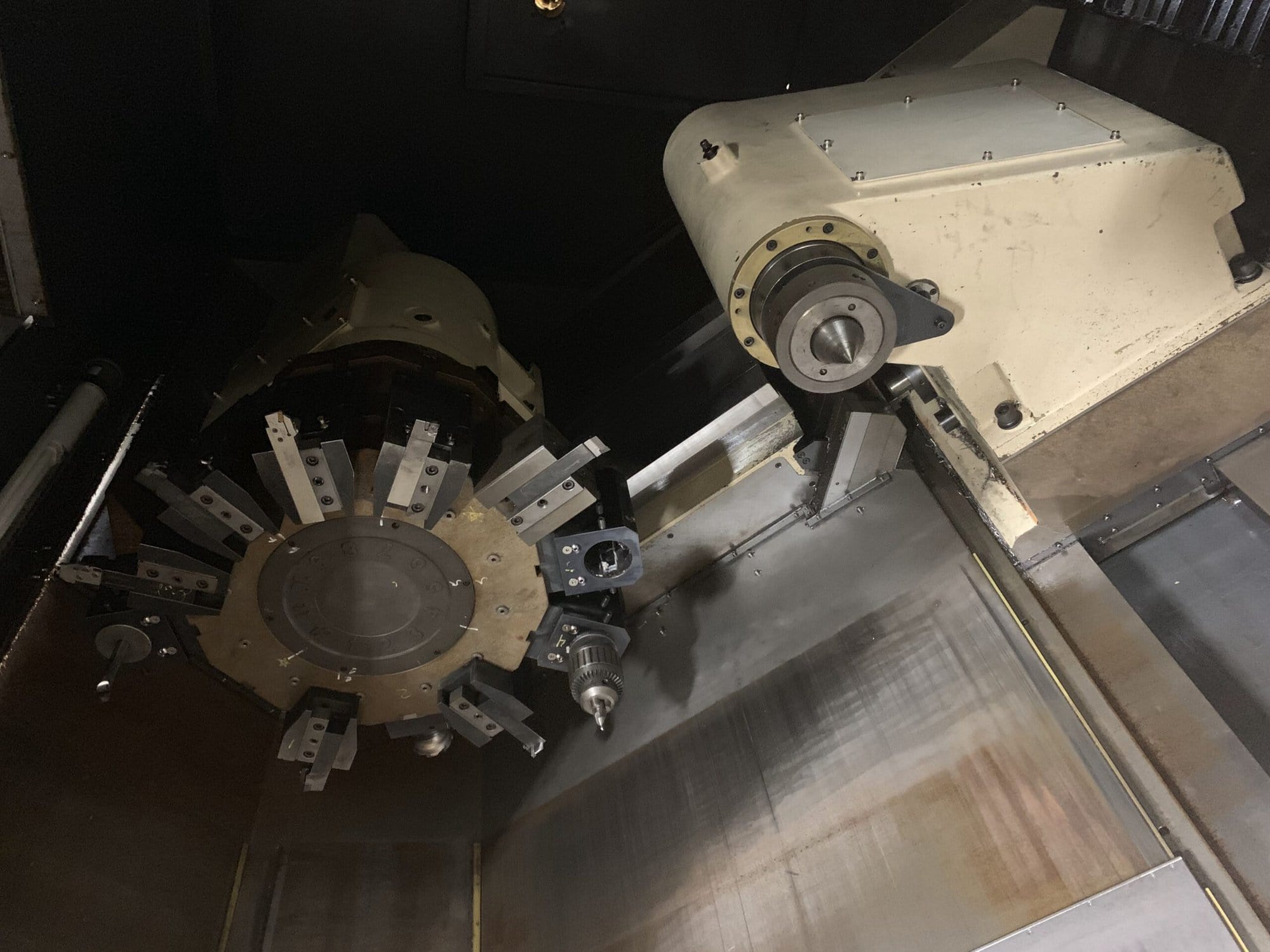 Hwacheon Hi-Tech 850BBL YMC CNC Lathe, 2014 - Y-Axis, Live Tooling, C-Axis, Steady Rests - Image 6
