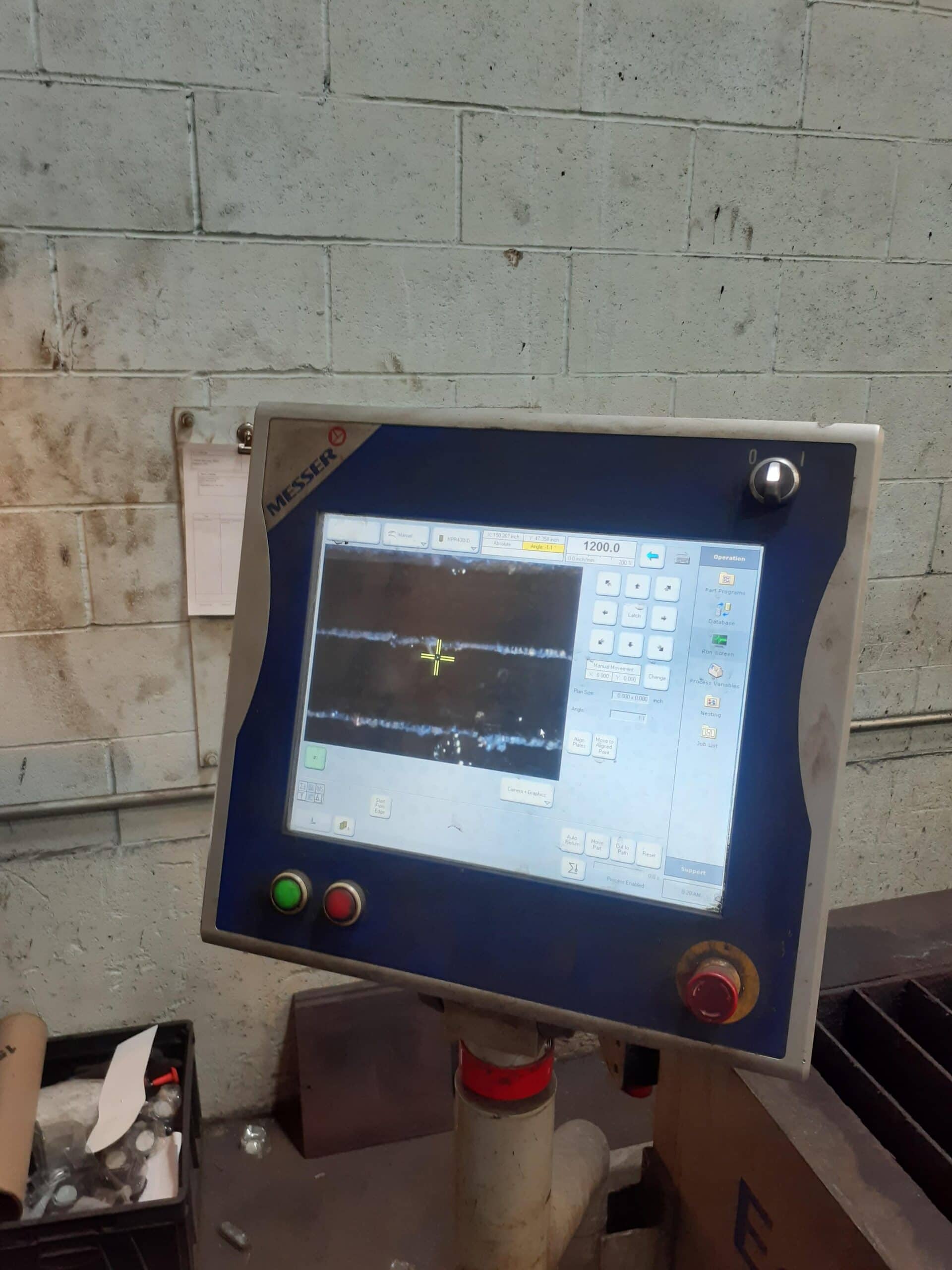 6′ x 24′ Messer EdgeMax CNC Plasma Cutter, 2014 - Hypertherm HPR400XD, Video, Messer Global Beckhoff 15″ Touch Screen - Image 6