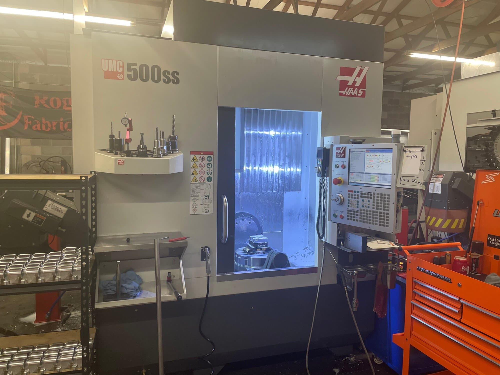 Haas UMC 500SS VMC, 2020 - 1000PSI TSC, WIPS, High Speed Machining, Low Hours - Image 2