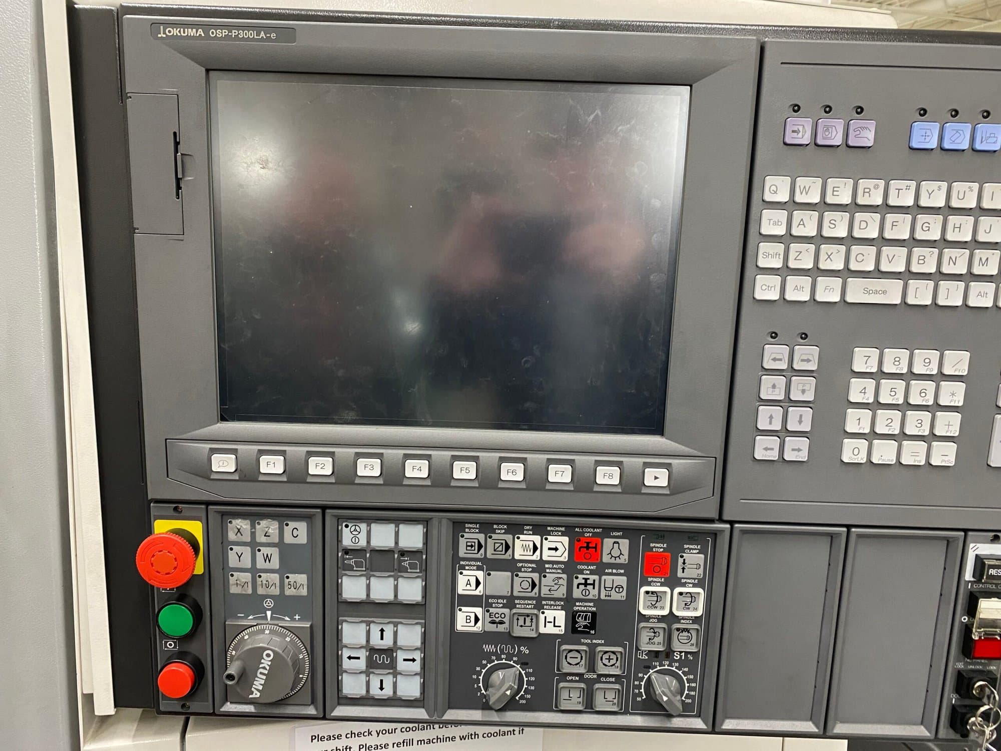 Okuma Genos L3000-E CNC Lathe, 2019 - Low Hours - Image 6
