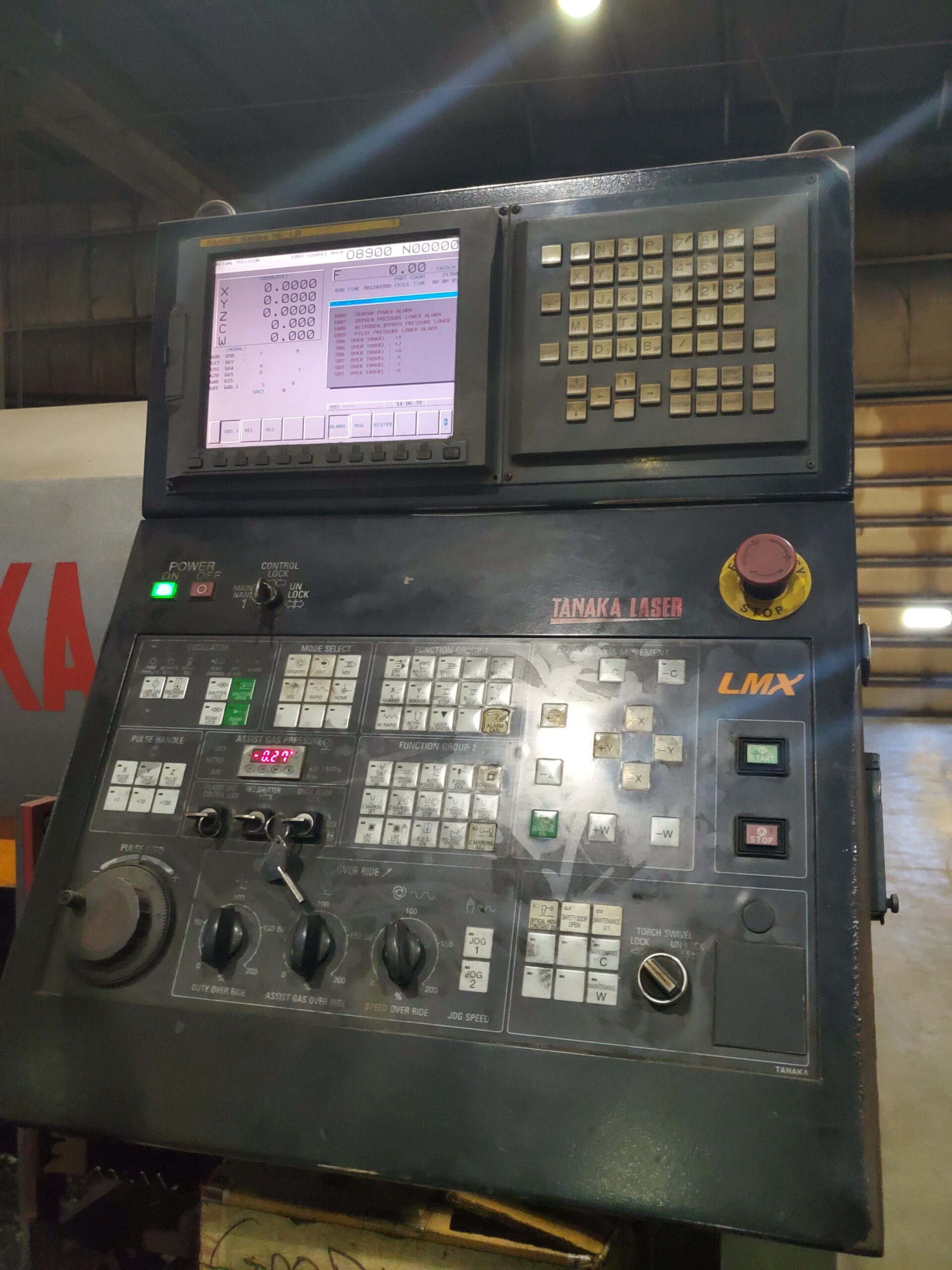 6000 Watt Tanaka LMX VII-TF CO2 Laser, 2008-13' X 84' - Image 6