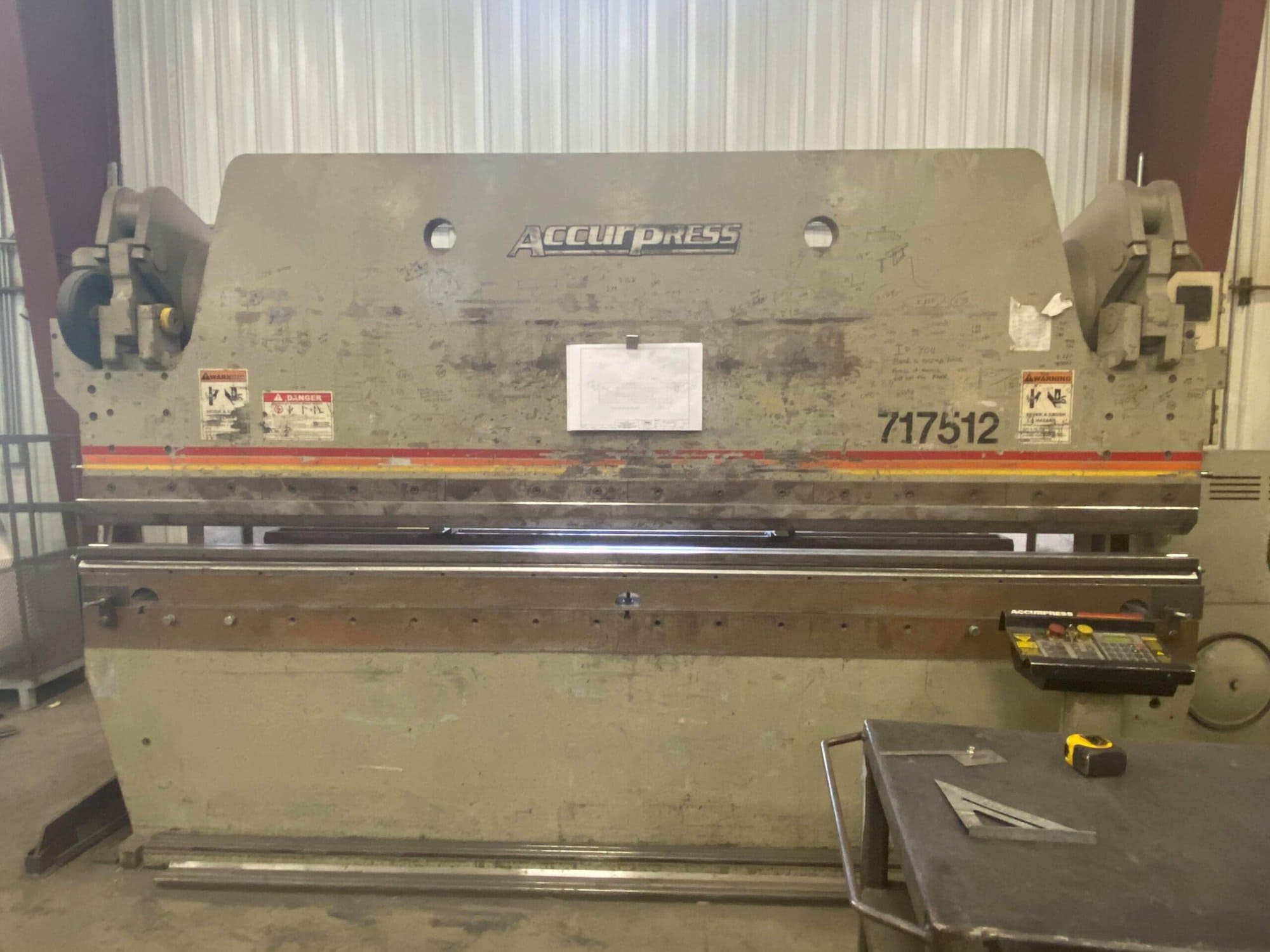 175 Ton x 12' Accurpress 717512 CNC Press Brake, 2005 - 3-Axis Ets 200 Control, Video Available