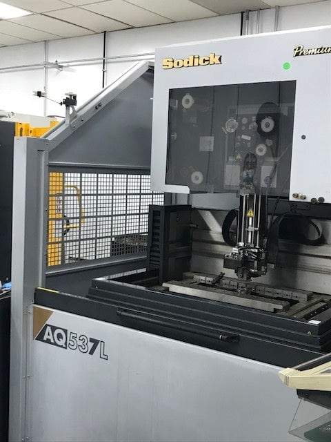 Sodick AQ537L 5-Axis Wire EDM, 2008 - Auto Wire Threading, Jumbo Feeder