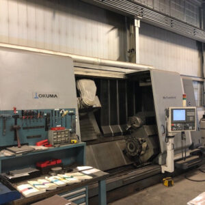 Okuma MacTurn 550W Multi-Axis CNC Lathe, 2008 - Chip Conveyor, Tooling Included