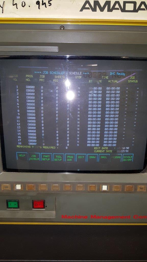 22 Ton Amada Pega 244 CNC Turret Punch, 1996 - Image 7