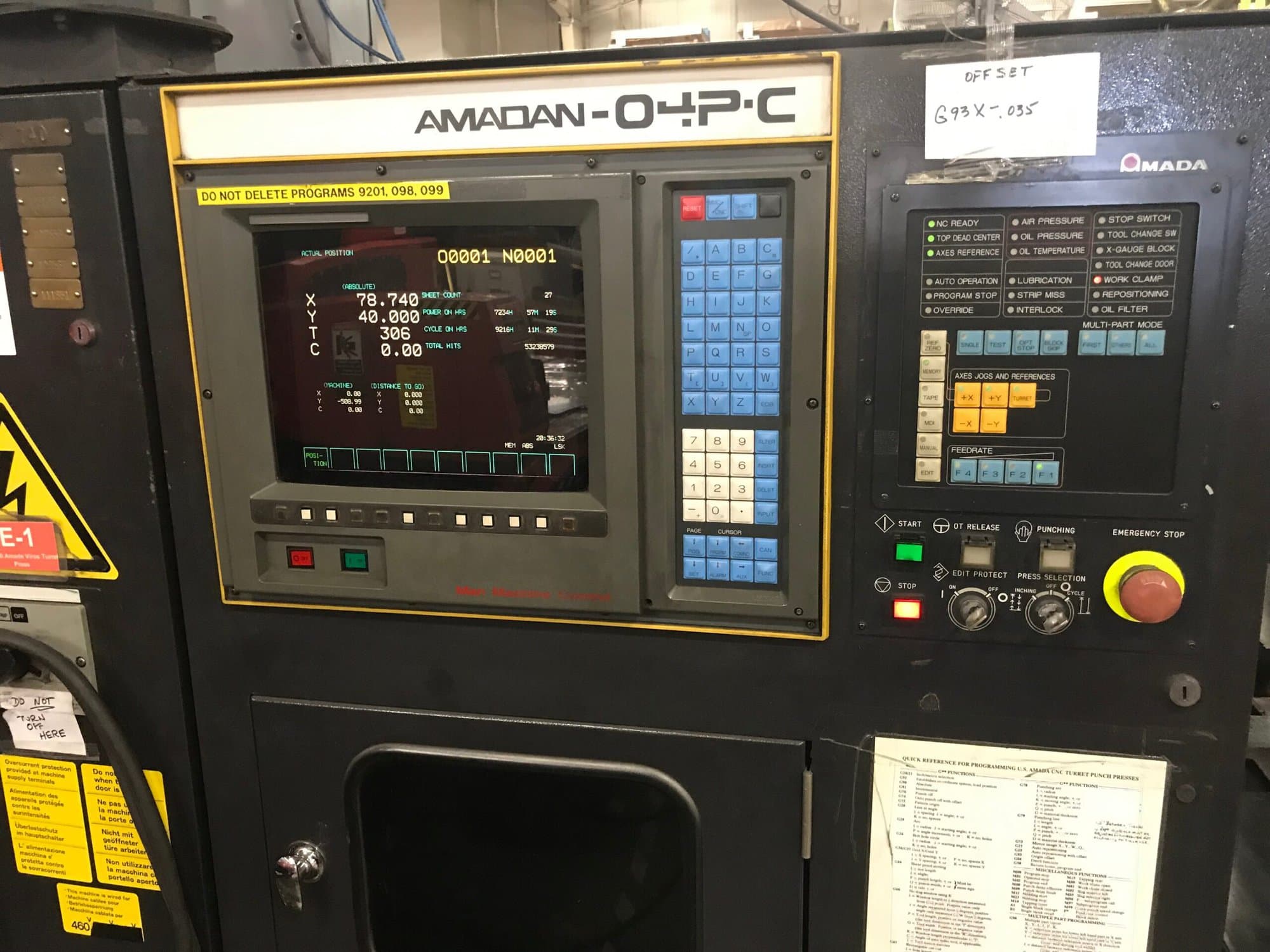 55 Ton Amada Vipros 568 CNC Turret Punch, 1998 - Image 7