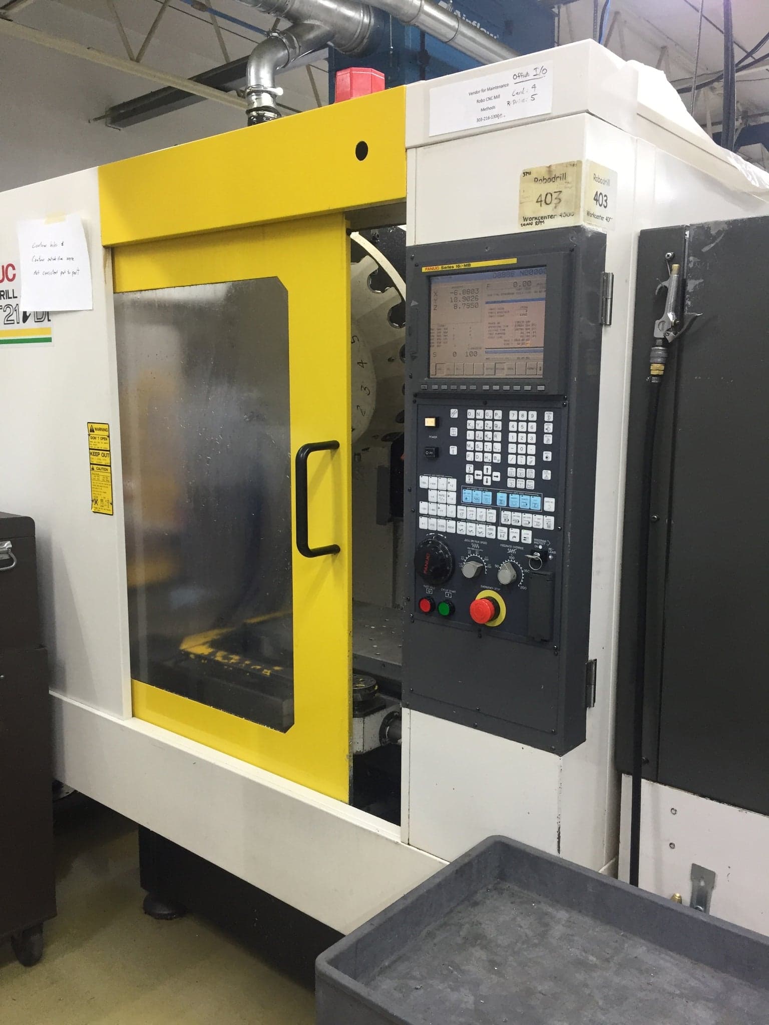 Fanuc Robodrill Alpha T-21iDL, 2004 - 20K RPM Spindle, Longbed Pallet, Big Plus Spindle
