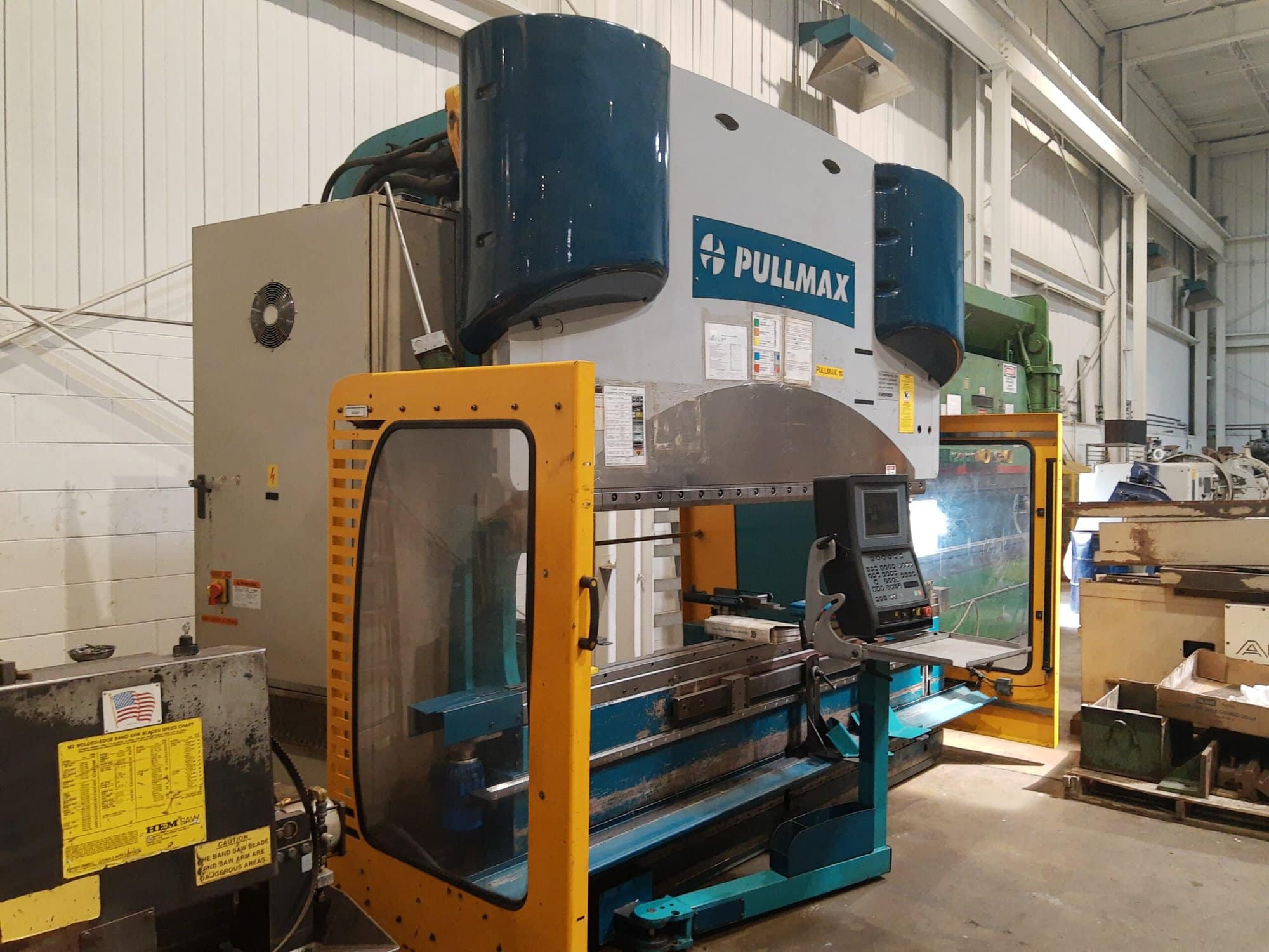 110 Ton x 8.5' Pullmax OptiFlex 100 CNC Press Brake, 2001- 6-Axis Backgauge - Image 9