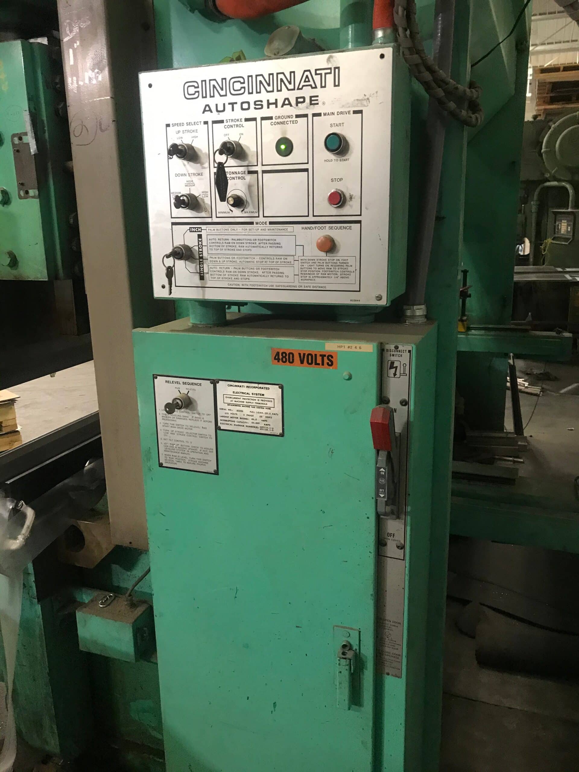 175 Ton x 12' Cincinnati 175AS CNC Press Brake, 1990 - Additional Videos Available Upon Request - Image 10