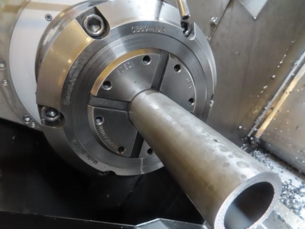 Okuma LT300-MY Multi-Axis Lathe, 2008 - Twin Turret, Sub-Spindle, Y Axis, Live Tooling, Bar Feeder, Parts Catcher, Chip Blaster, Chip Conveyor - Image 9