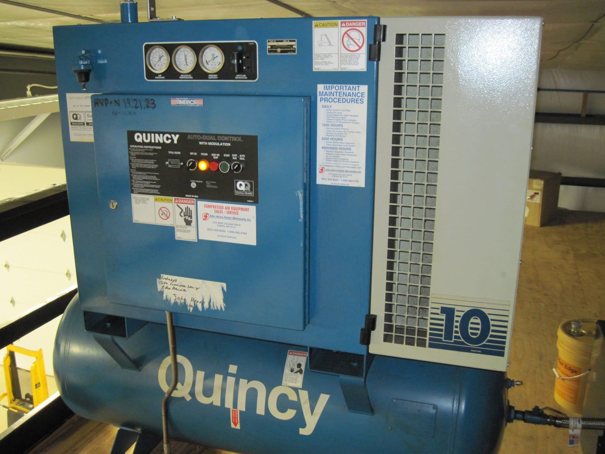 Quincy 10HP Compressor - Image 2