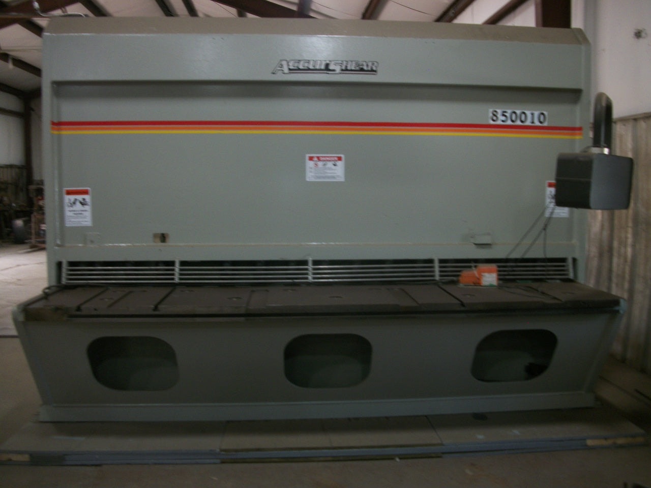 1/2" x 10' Accurshear 850010 Shear, 1996 - Powered Front Operated Back Gauge - Image 4